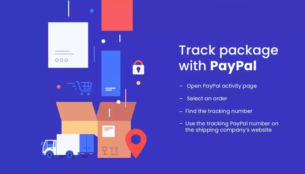 How customers track a package with a tracking number on Paypal