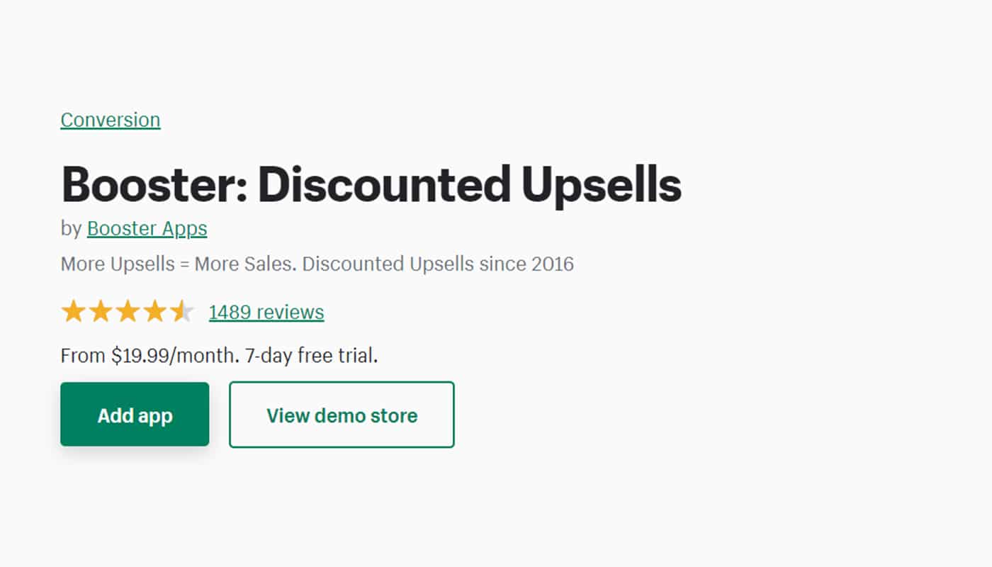 Discounted Upsell